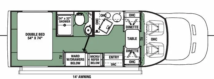 Forest River Forester TS TS2381 floor plan