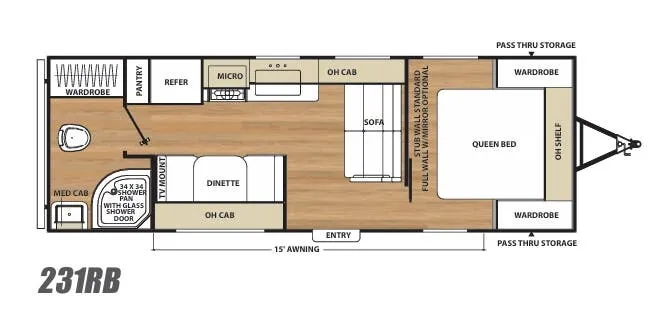 Coachmen Catalina SBX 231RB floor plan