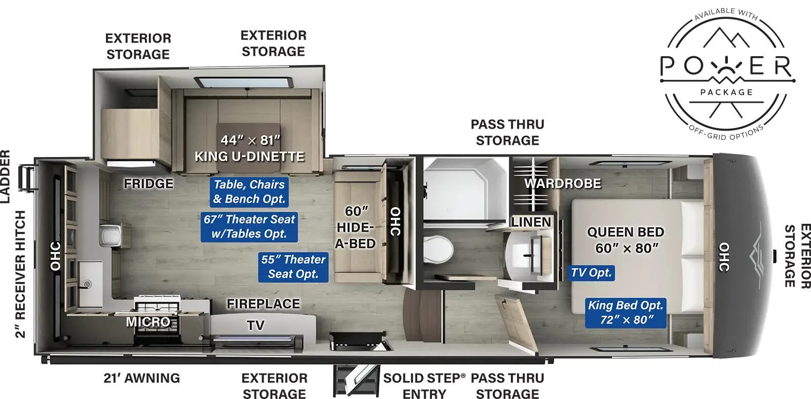 2025 Forest River Flagstaff Classic F301RKS - Floor plan