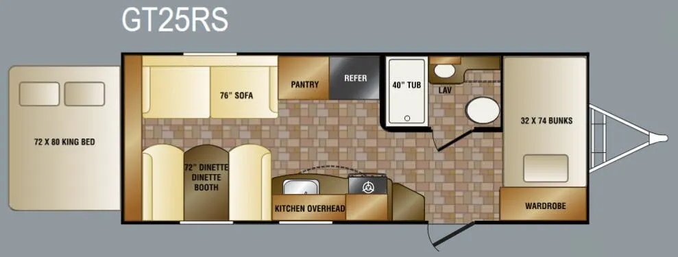 CrossRoads Slingshot GT25RS floor plan