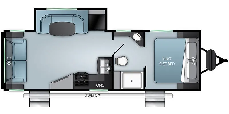 Cruiser RV Twilight Signature TWS 2500 floor plan