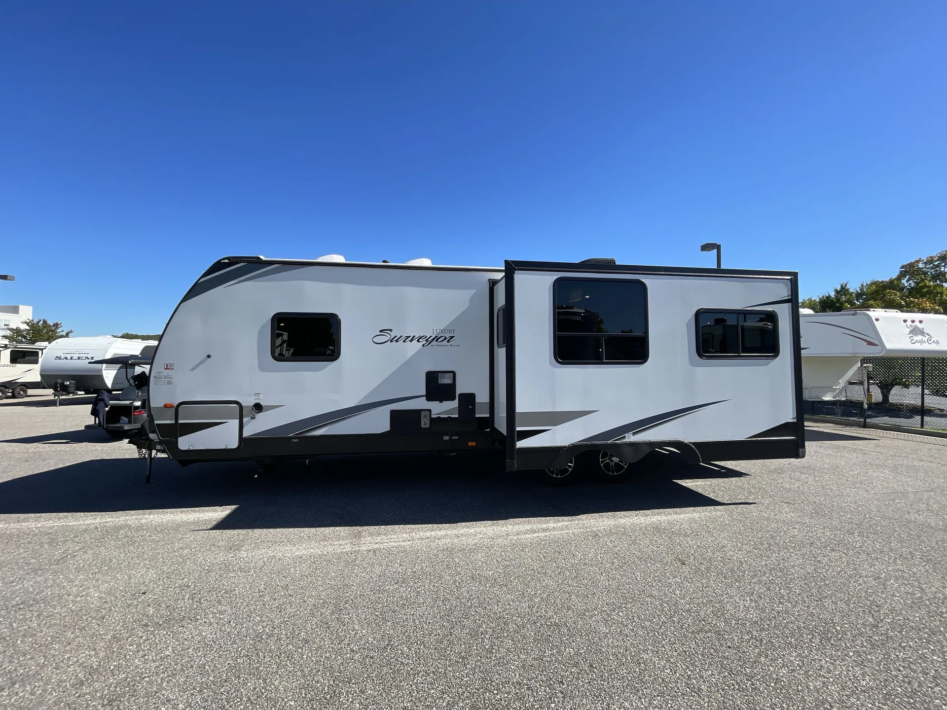2020 Forest River Surveyor 266RLDS — off campside