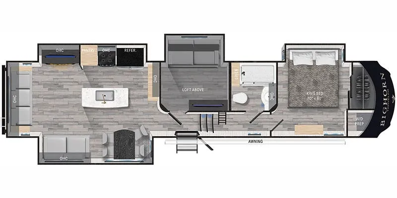 Heartland Bighorn Traveler BHTR 39 floor plan