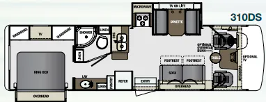 Forest River Georgetown 310DS floor plan