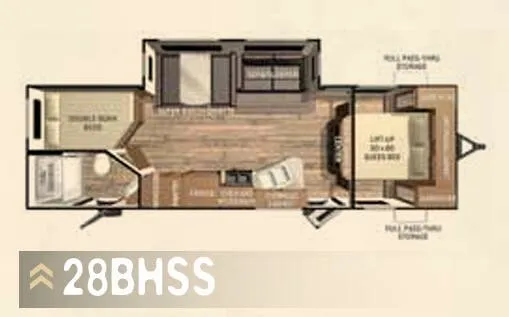 Cruiser RV ViewFinder Signature 28BHSS floor plan