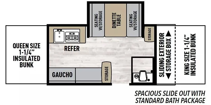 Coachmen Clipper Classic 1285SST floor plan