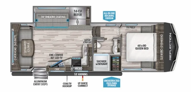 Grand Design Reflection 150 Series 150 SERIES 260RD floor plan
