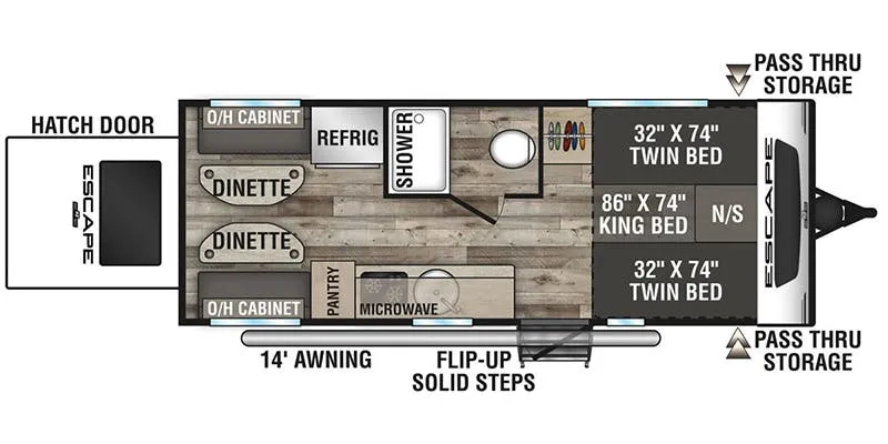 K-Z Escape E20 Hatch floor plan