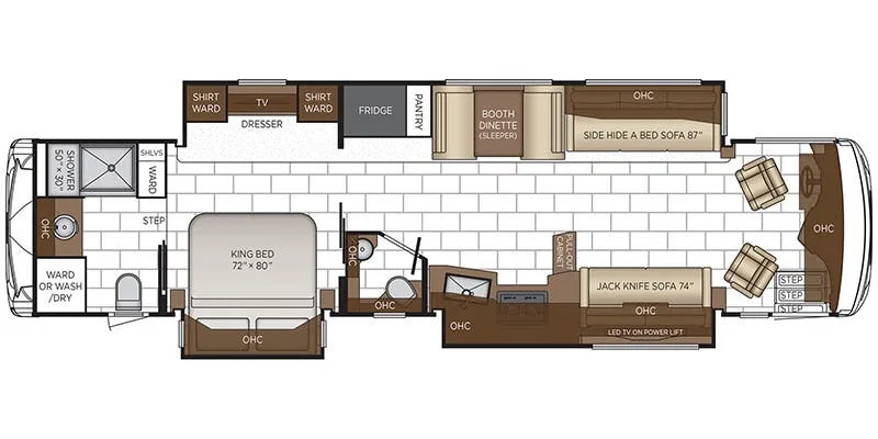2026 Newmar Ventana 4037 - Floor plan