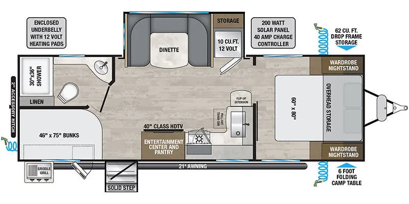 2024 Alliance RV Delta 281BH - Floor plan