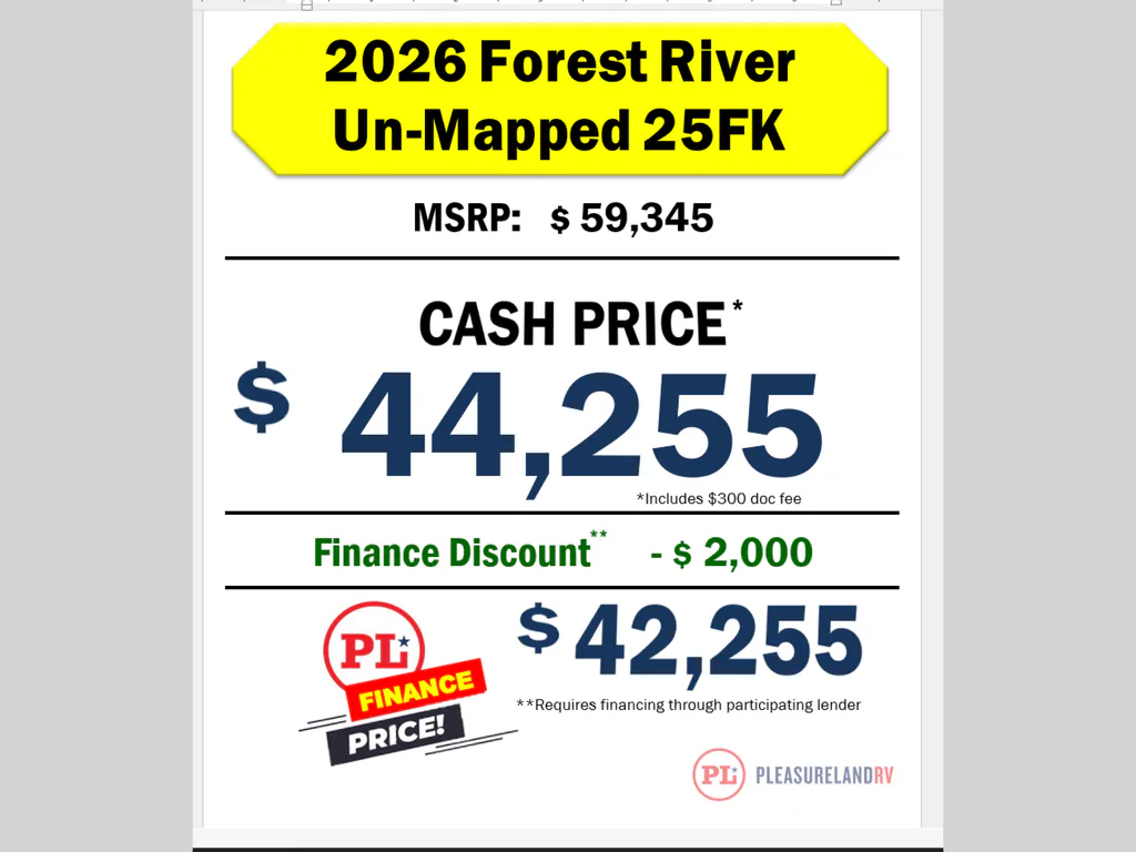 2026 Forest River Un-Mapped 25FK, Photos photo 3