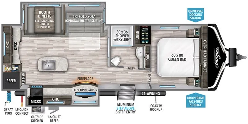 2022 Grand Design Imagine 2670MK - Floor plan