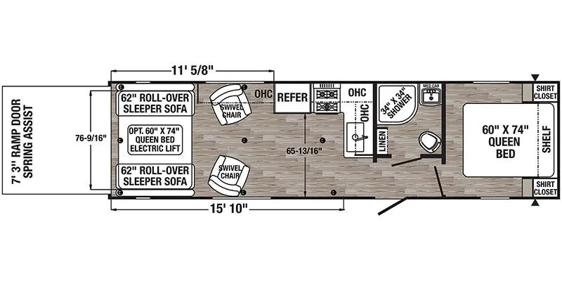 Palomino Puma XLE Lite 27QBC floor plan