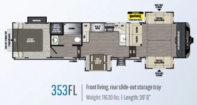 Keystone Laredo 353FL floor plan