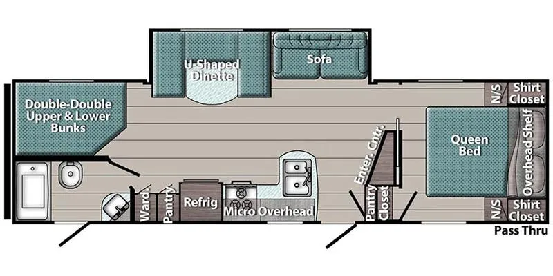 Gulf Stream Kingsport Ultra Lite 280BH floor plan