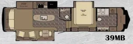 2017 CrossRoads Redwood 39MB floor plan