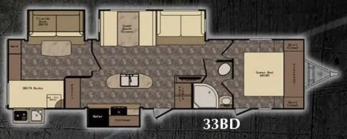 CrossRoads Sunset Trail Grand Reserve 33BD floor plan