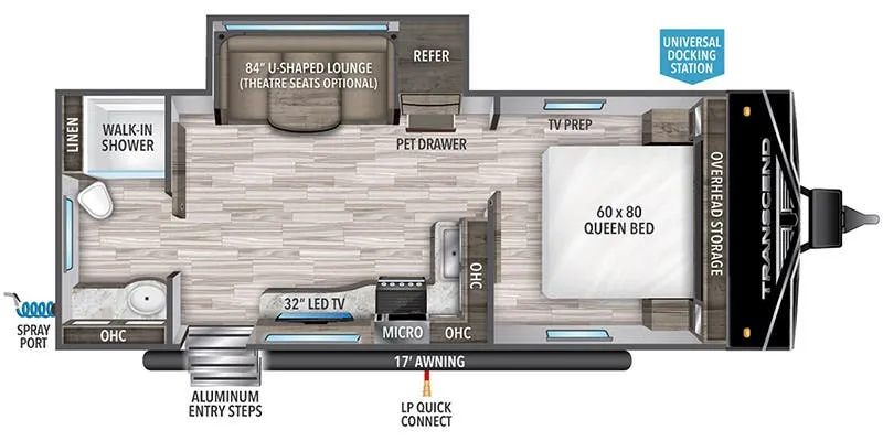 2024 Grand Design Transcend Xplor 221RB floor plan