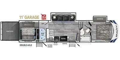 Heartland Gravity 3210 floor plan