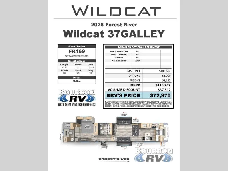2026 Forest River Wildcat 37GALLEY - Photo 4