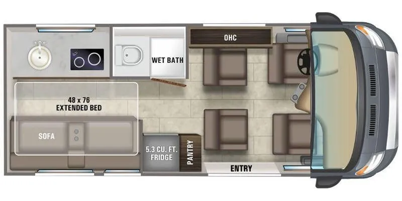 Entegra Coach Ethos 20A floor plan