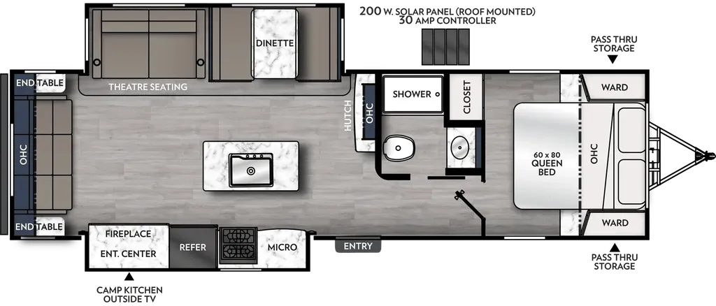 2024 Coachmen Apex 293RLDS floor plan