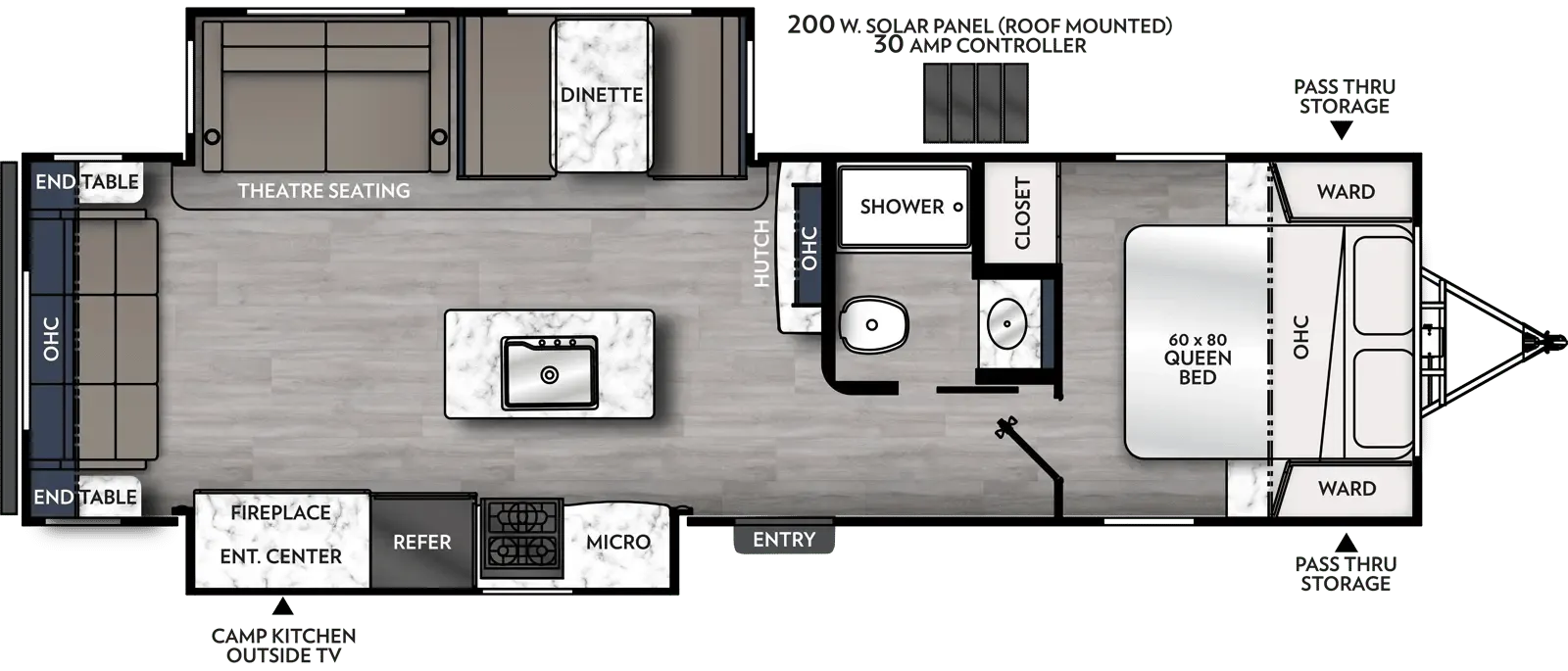 2024 Coachmen Apex 293RLDS - Floor plan