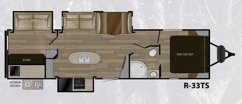 Cruiser RV Radiance 33TS floor plan