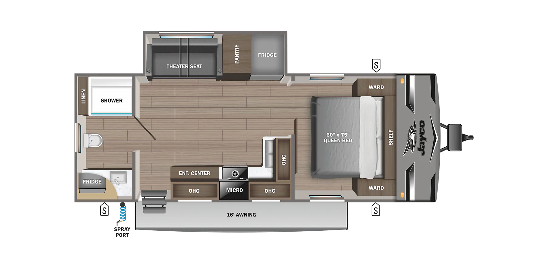 2024 Jayco Jay Flight 240RBS - Floor plan