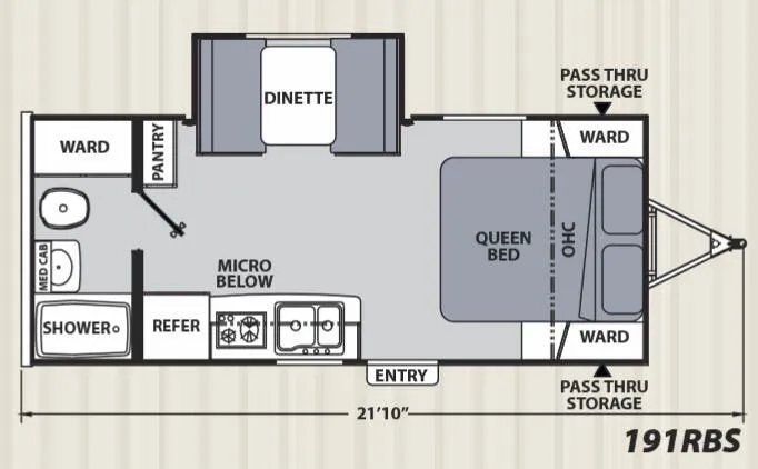 Coachmen Apex Nano 191RBS floor plan