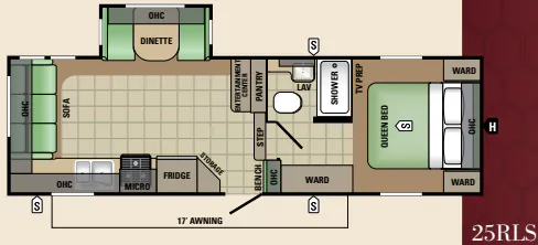 Starcraft AR-ONE MAXX 25RLS floor plan