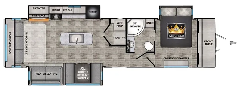CrossRoads Sunset Trail Super Lite 330SI floor plan