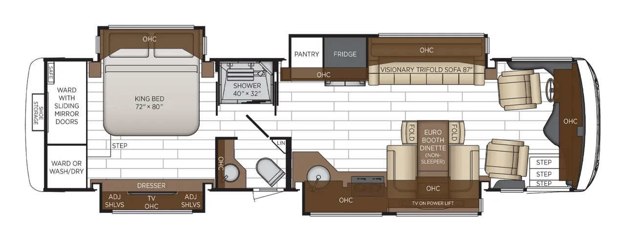 Newmar New Aire 3549 floor plan
