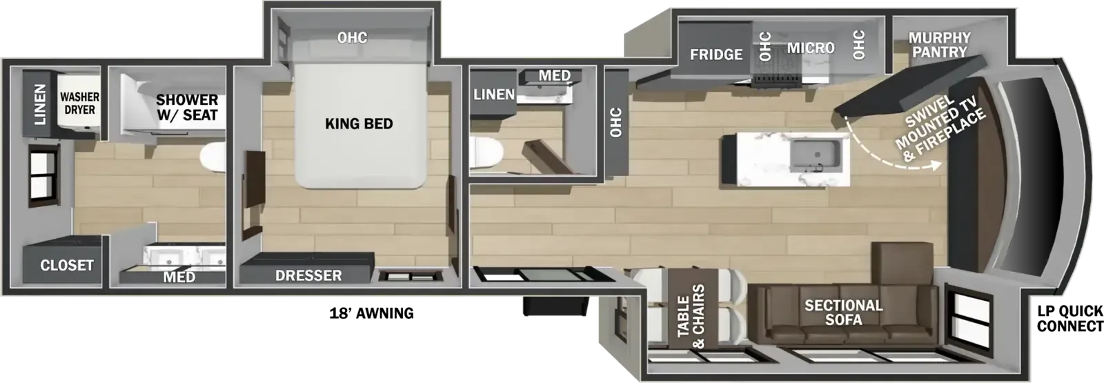 2027 Forest River Cedar Creek 40CFL2B - Floor plan