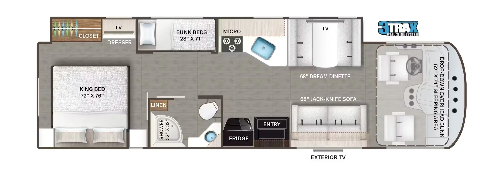 2026 Thor Motor Coach Resonate 32B - Floor plan