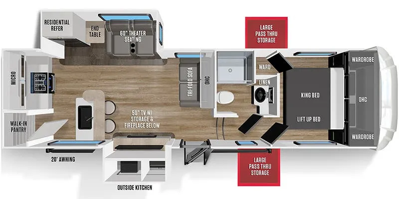 Forest River Wildcat 271ML floor plan