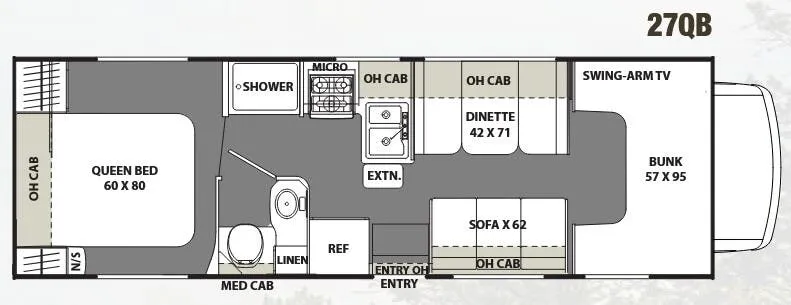 Coachmen Freelander 27QB floor plan