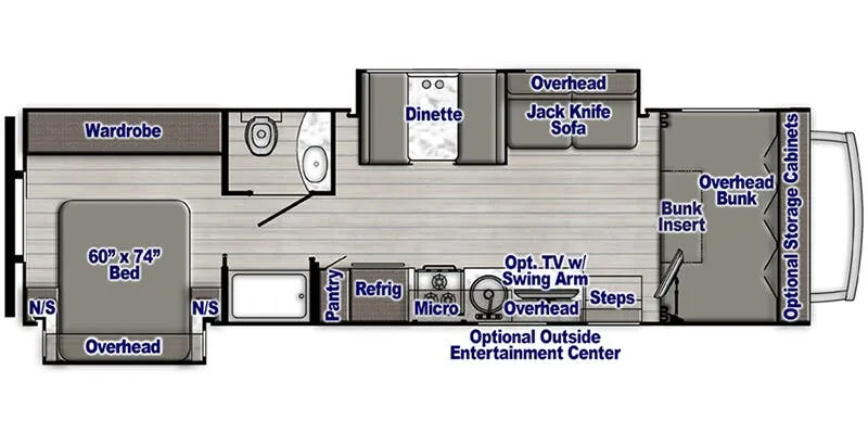 2025 Gulf Stream RV Conquest Class C 6320 floor plan