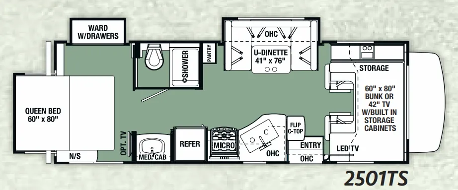Forest River Forester 2501TS floor plan