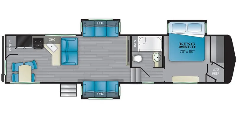Heartland Bighorn Traveler BHTR 33 RKS floor plan