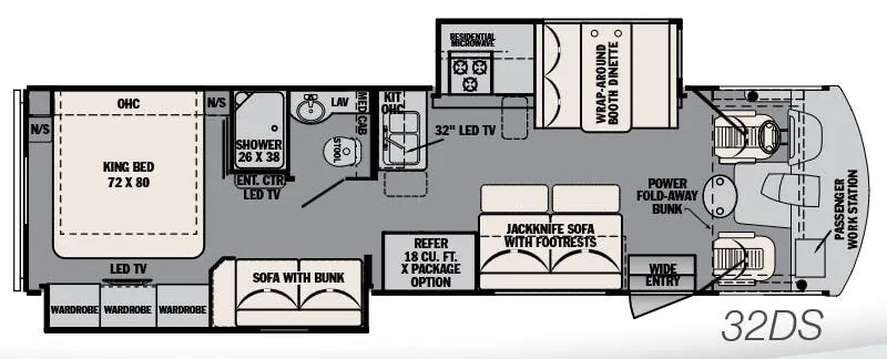 Forest River FR3 32DS floor plan