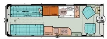Sportsmobile Sprinter EB 110s floor plan