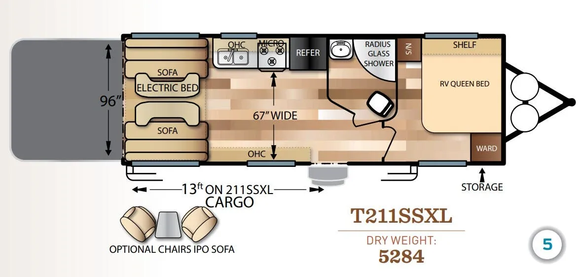 Forest River Salem Cruise Lite 211SSXL floor plan