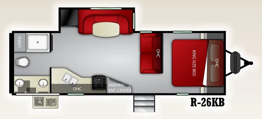 Cruiser RV Radiance 26KB floor plan