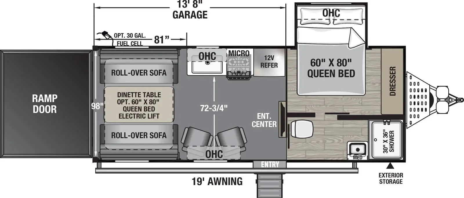 Coachmen Adrenaline 21LT floor plan