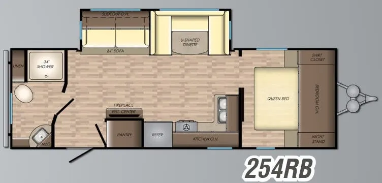 CrossRoads Zinger Lite 254RB floor plan