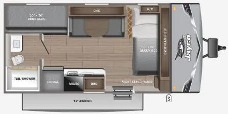 Jayco Jay Flight SLX 175BHW floor plan