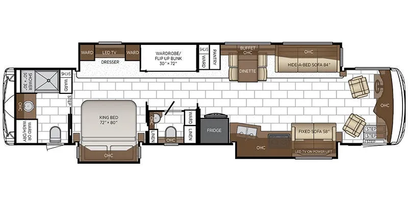 Newmar Ventana 4326 floor plan