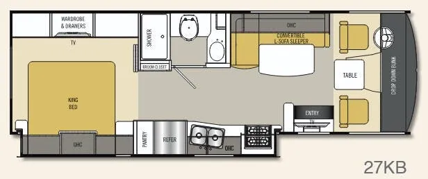 Coachmen Pursuit 27KB floor plan