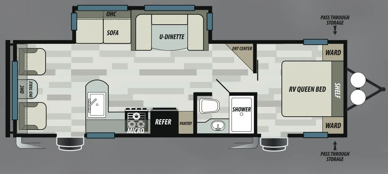 Forest River EVO 2600 floor plan
